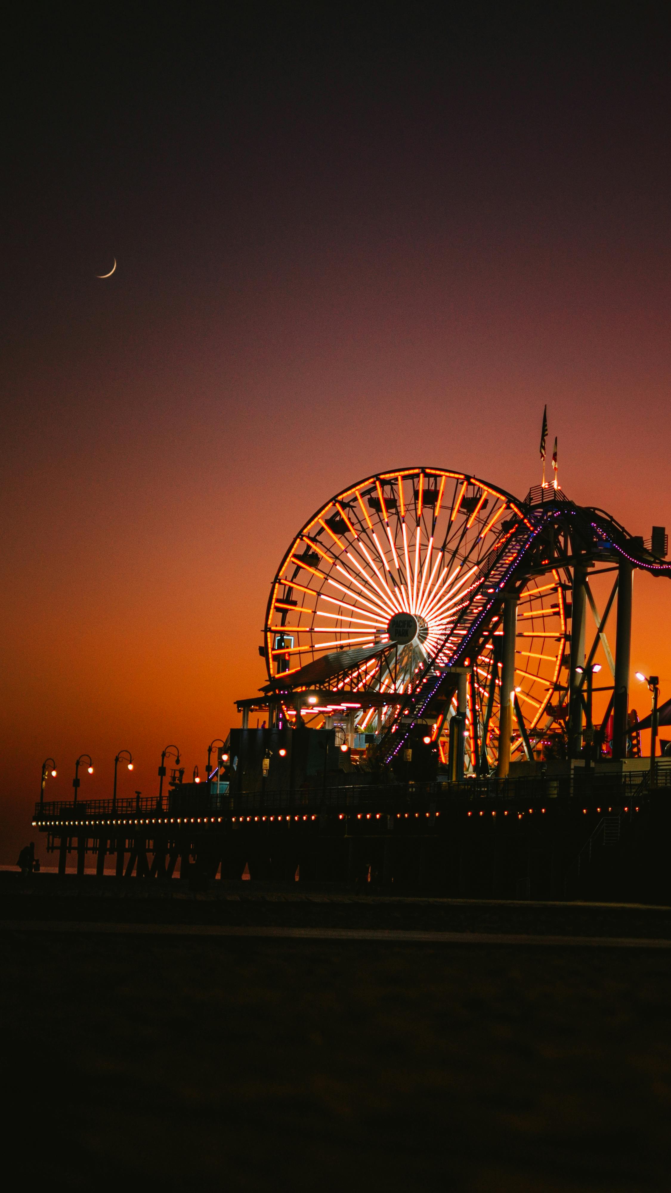 Santa Monica Pier sunset — HIRECAR