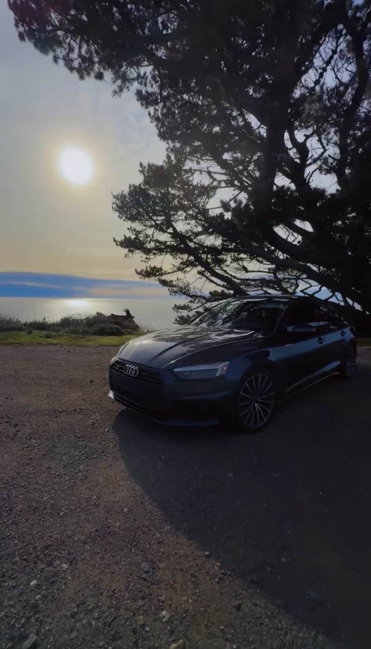 Audi coastal sunset — HIRECAR
