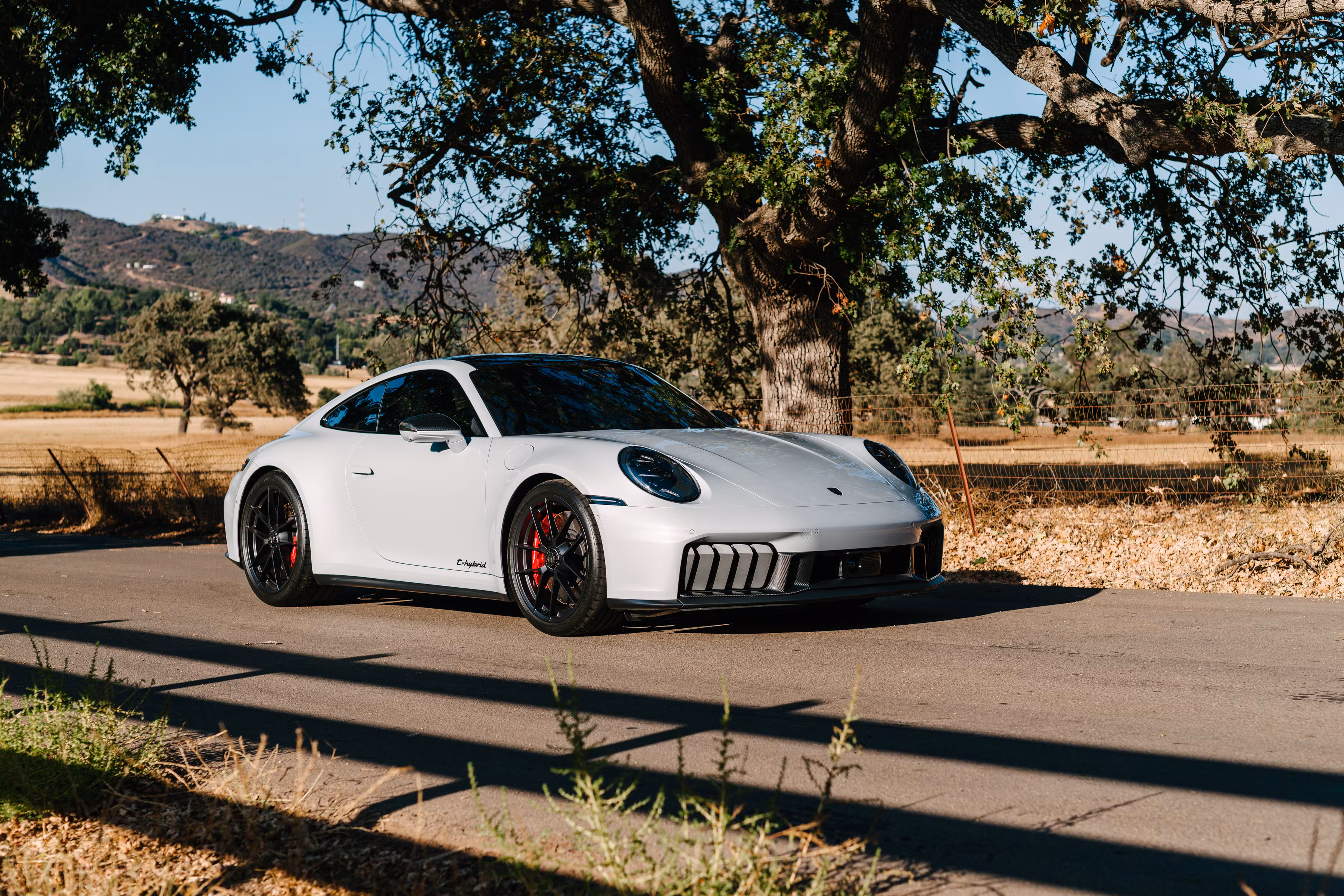 Porsche driving California coast